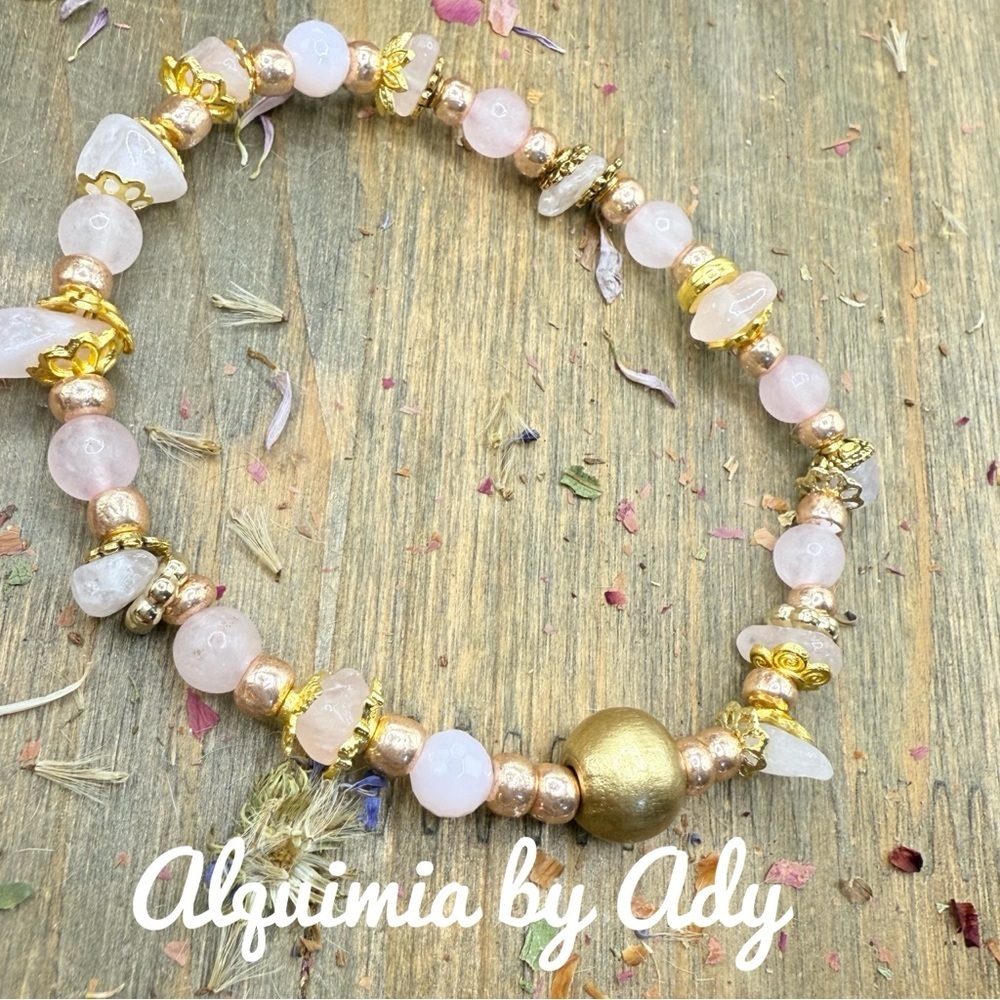 Alquimia Rose and Gold Charm Bracelet